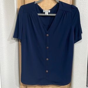 Faux Button Tee